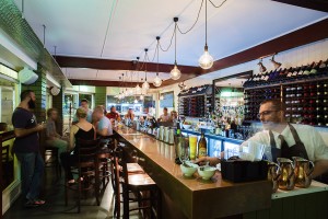 Busy Gold Coast bar service with Barman