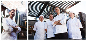 Portraits of Chef Steven and his team of Chefs at Kennigo House restaurant in Brisbane.